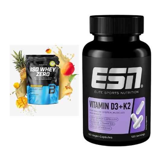 Basis-Set: BioTech Iso Whey Zero + ESN Vitamin D3 + K2 – alle enthaltenen Artikel