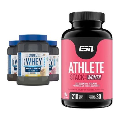 Basis-Set: Applied Nutrition Critical Whey + ESN Athlete Stack:WOMEN – alle enthaltenen Artikel