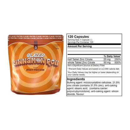 Basis-Set: Nanosupps Whey Protein + GN Zinc Citrate 120 Tabl. – alle enthaltenen Artikel