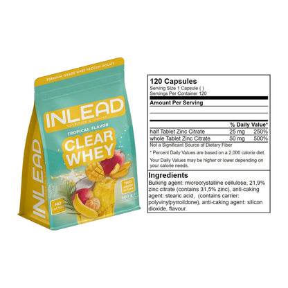 Basis-Set: INLEAD Clear Whey Isolate + GN Zinc Citrate 120 Tabl. – alle enthaltenen Artikel