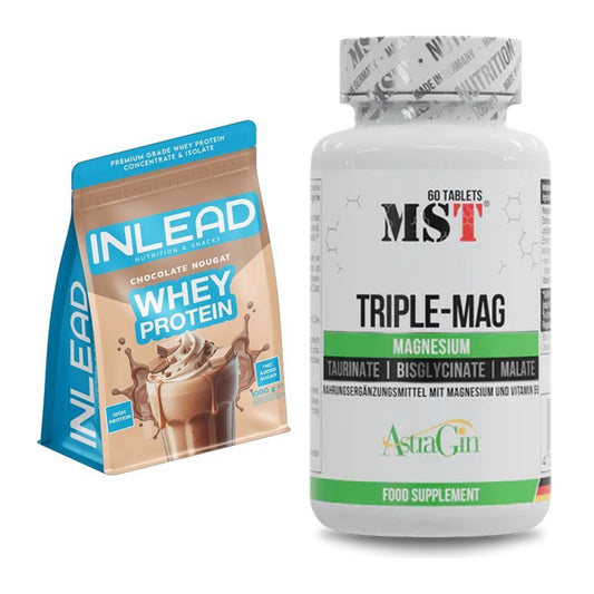 Basis-Set: INLEAD Whey Protein + MST Tripple Mag – alle enthaltenen Artikel