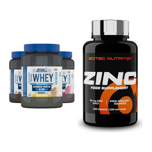 Basis-Set: Applied Nutrition Critical Whey + Scitec Zinc – alle enthaltenen Artikel