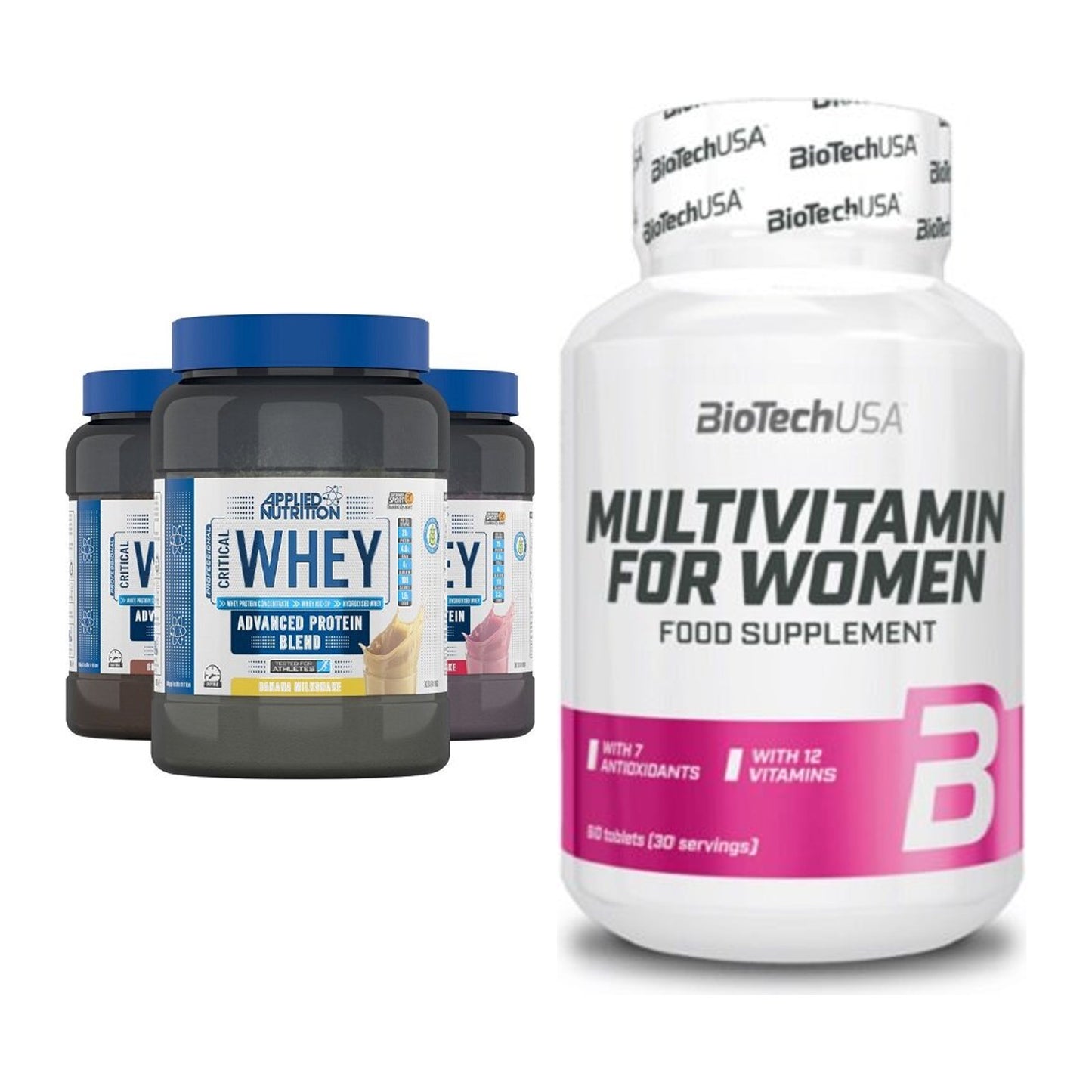 Basis-Set: Applied Nutrition Critical + BioTech Multivitamin – alle enthaltenen Artikel