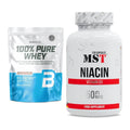 Basis-Set: BioTech 100% Pure Whey + MST Niacin – alle enthaltenen Artikel