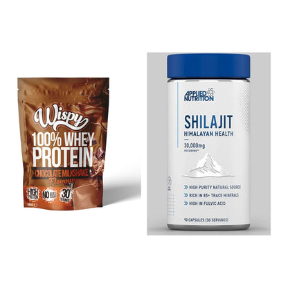 Basis-Set: Wispy Whey 100% + Applied Nutrition Shilajit – alle enthaltenen Artikel