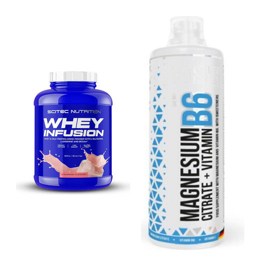 Basis-Set: Scitec Whey Infusion + MST Magnesium B6 – alle enthaltenen Artikel