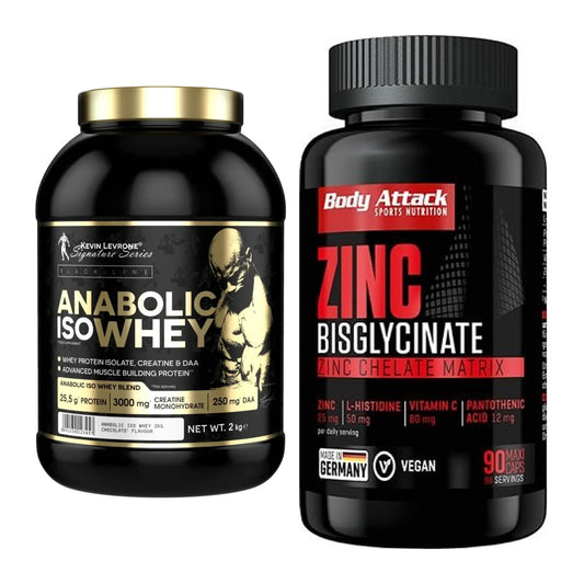 Basis-Set: Kevin Levrone Anabolic Iso + Body Attack Zink – alle enthaltenen Artikel
