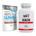 Basis-Set: BioTech 100% Pure Whey + MST Niacin – alle enthaltenen Artikel