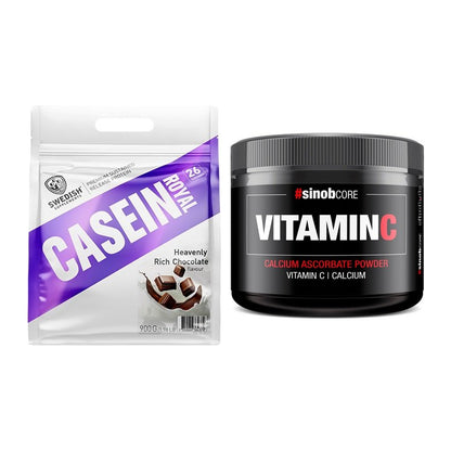 Basis-Set: Swedish Supplements Casein + Sinob Vitamin C Calcium – alle enthaltenen Artikel