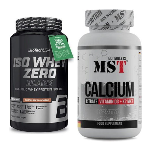 Basis-Set: BioTech Iso Whey Zero Black + MST Calcium Citrate D3 – alle enthaltenen Artikel