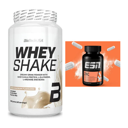 Basis-Set: BioTech Whey Shake + ESN Zinc – alle enthaltenen Artikel