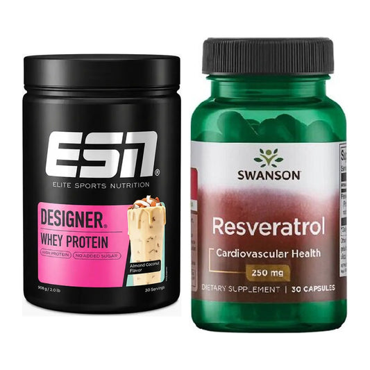 Basis-Set: ESN Designer Whey + Swanson Resveratrol – alle enthaltenen Artikel