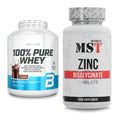 Basis-Set: BioTech 100% Pure Whey + MST Zinc Chelate Bisglycinate – alle enthaltenen Artikel
