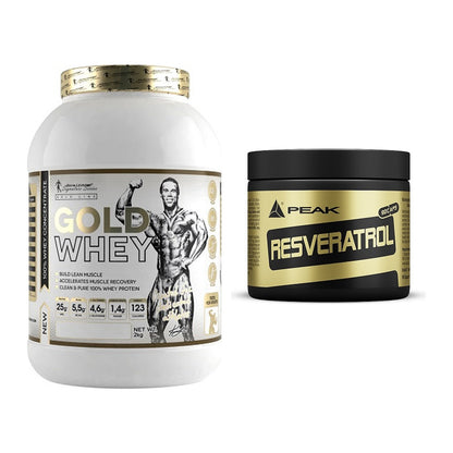 Basis-Set: Kevin Levrone Gold Whey + Peak Resveratrol – alle enthaltenen Artikel