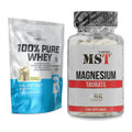 Basis-Set: BioTech 100% Pure Whey + MST Magnesium Taurat – alle enthaltenen Artikel