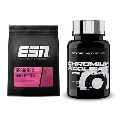Basis-Set: ESN Designer Whey + Scitec Chromium Picolinate – alle enthaltenen Artikel