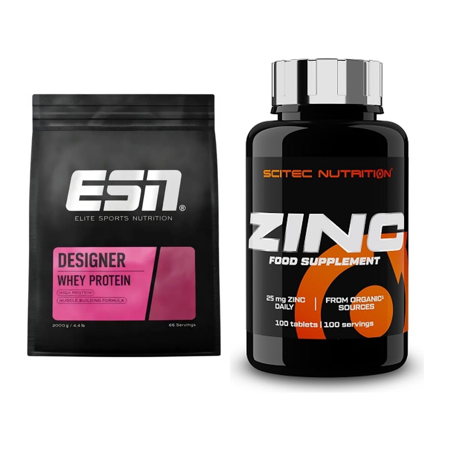Basis-Set: ESN Designer Whey + Scitec Zinc – alle enthaltenen Artikel