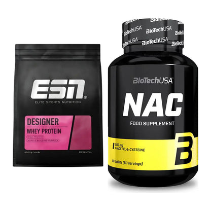 Basis-Set: ESN Designer Whey + BioTech NAC – alle enthaltenen Artikel