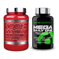 Basis-Set: Scitec 100% Whey Professional + Scitec Mega Daily One Plus – alle enthaltenen Artikel