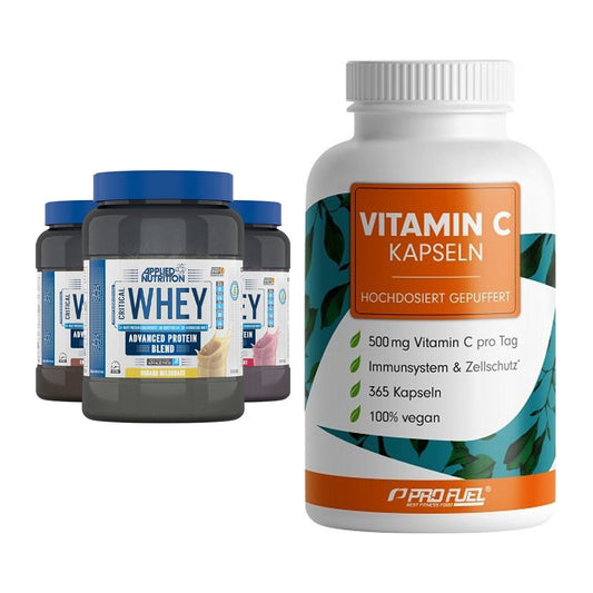 Basis-Set: Applied Nutrition Critical + ProFuel Vitamin C gepuffert – alle enthaltenen Artikel