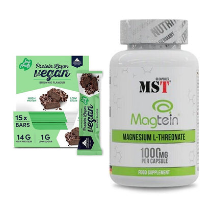 Basis-Set: Multipower Vegan Protein + MST Magnesium L-Threonate – alle enthaltenen Artikel