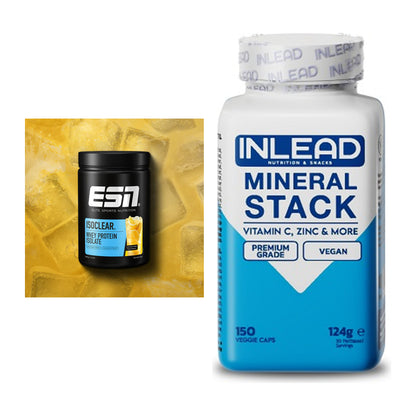 Basis-Set: ESN ISOCLEAR Whey Isolate + INLEAD Mineral Stack – alle enthaltenen Artikel