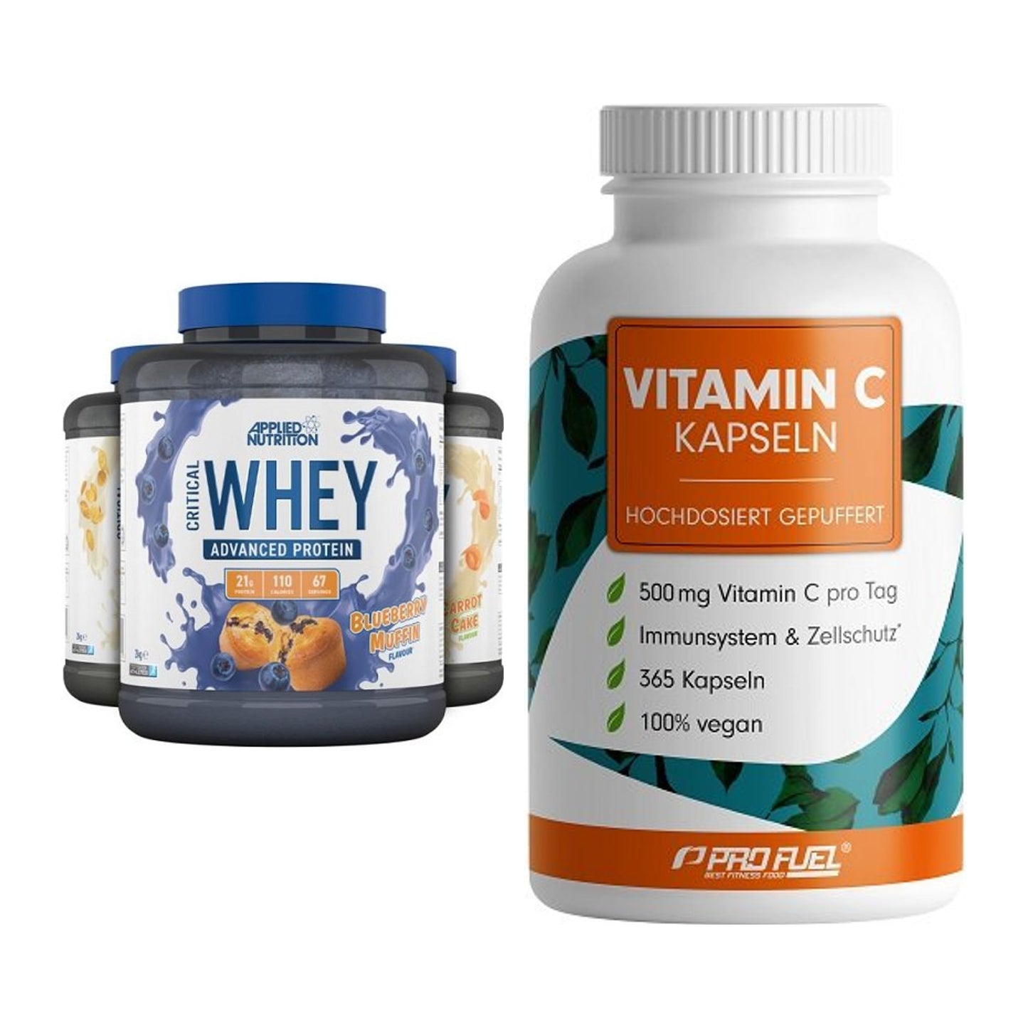 Basis-Set: Applied Nutrition Critical + ProFuel Vitamin C gepuffert – alle enthaltenen Artikel