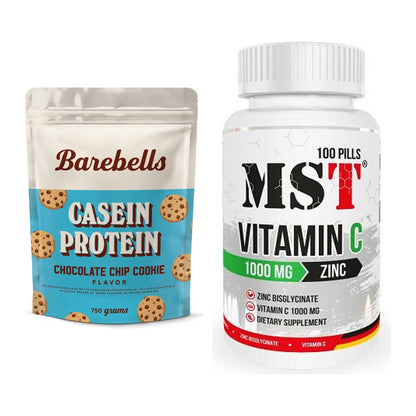 Basis-Set: Barebells Casein Protein + MST Vitamin C 1000 + Zinc 100 – alle enthaltenen Artikel