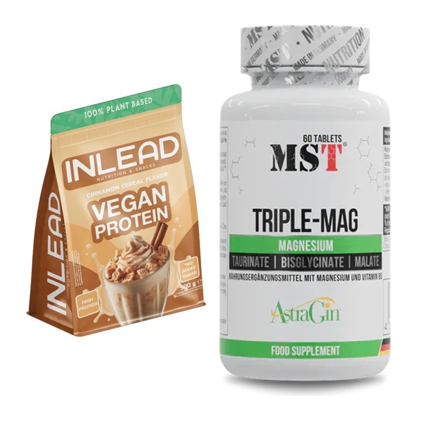 Basis-Set: INLEAD Vegan Protein + MST Tripple Mag – alle enthaltenen Artikel