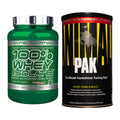 Basis-Set: Scitec Whey Isolate + Universal Animal Pak 44 Serv. – alle enthaltenen Artikel
