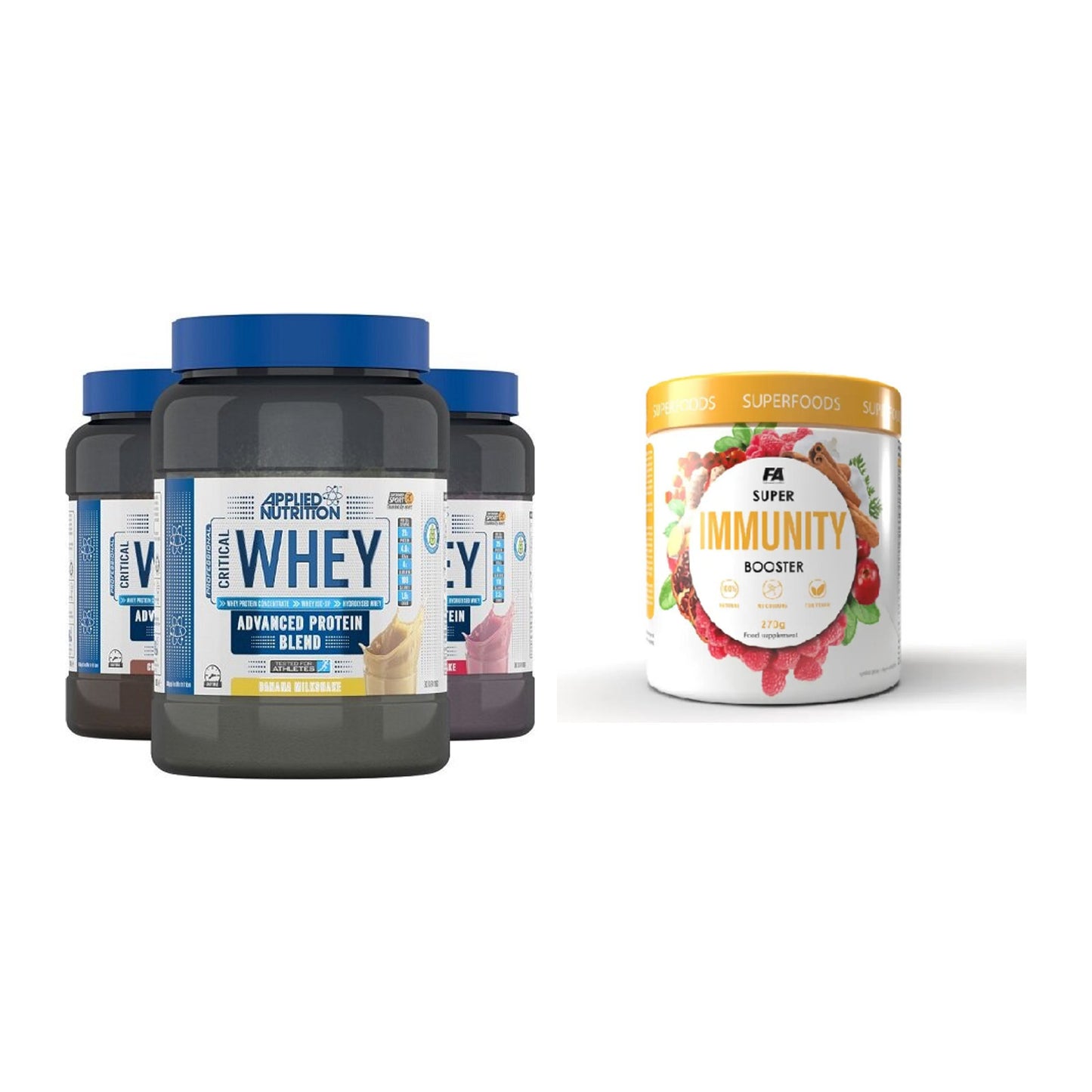 Basis-Set: Applied Nutrition Critical + FA Nutrition Wellnes Line – alle enthaltenen Artikel