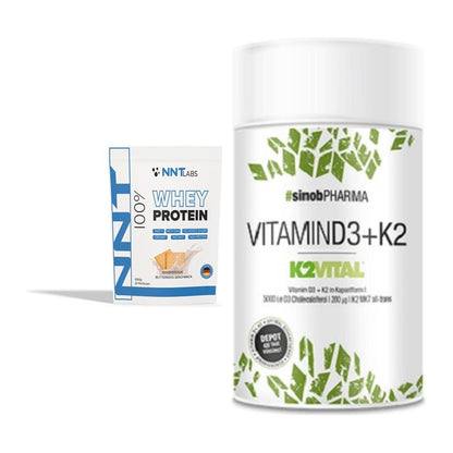 Basis-Set: NNT Whey + Sinob Vitamin D3 + K2 – alle enthaltenen Artikel