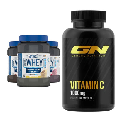 Basis-Set: Applied Nutrition Critical Whey + GN Vitamin C Health Line – alle enthaltenen Artikel