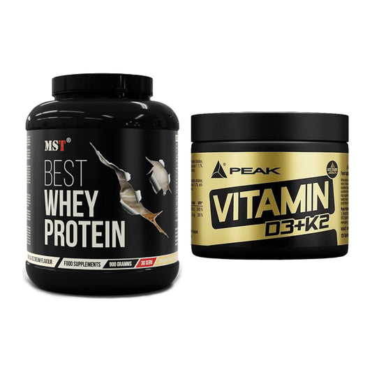 Basis-Set: MST Best Whey Protein + Peak Vitamin D3+K2 120 Tabl. – alle enthaltenen Artikel