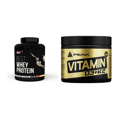 Basis-Set: MST Best Whey Protein + Peak Vitamin D3+K2 120 Tabl. – alle enthaltenen Artikel