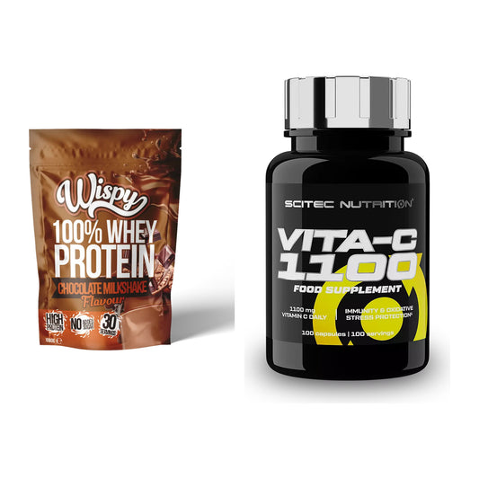 Basis-Set: Wispy Whey 100% + Scitec Vitamin C 1100 – alle enthaltenen Artikel