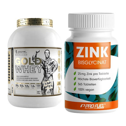 Basis-Set: Kevin Levrone Gold Whey + ProFuel Zink Bisclycinat – alle enthaltenen Artikel