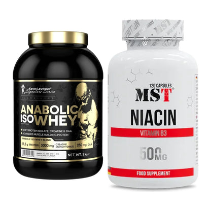 Basis-Set: Kevin Levrone Anabolic Iso Whey + MST Niacin – alle enthaltenen Artikel