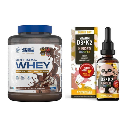 Basis-Set: Applied Nutrition Critical + ProFuel VITAMIN D3 + K2 – alle enthaltenen Artikel
