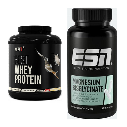 Basis-Set: MST Best Whey Protein + ESN Magnesium Bisglycinate – alle enthaltenen Artikel