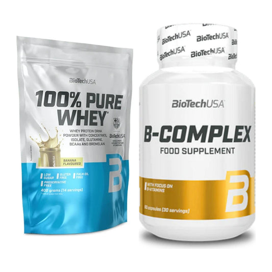 Basis-Set: BioTech 100% Pure Whey + BioTech B Complex 60 Tabl. – alle enthaltenen Artikel