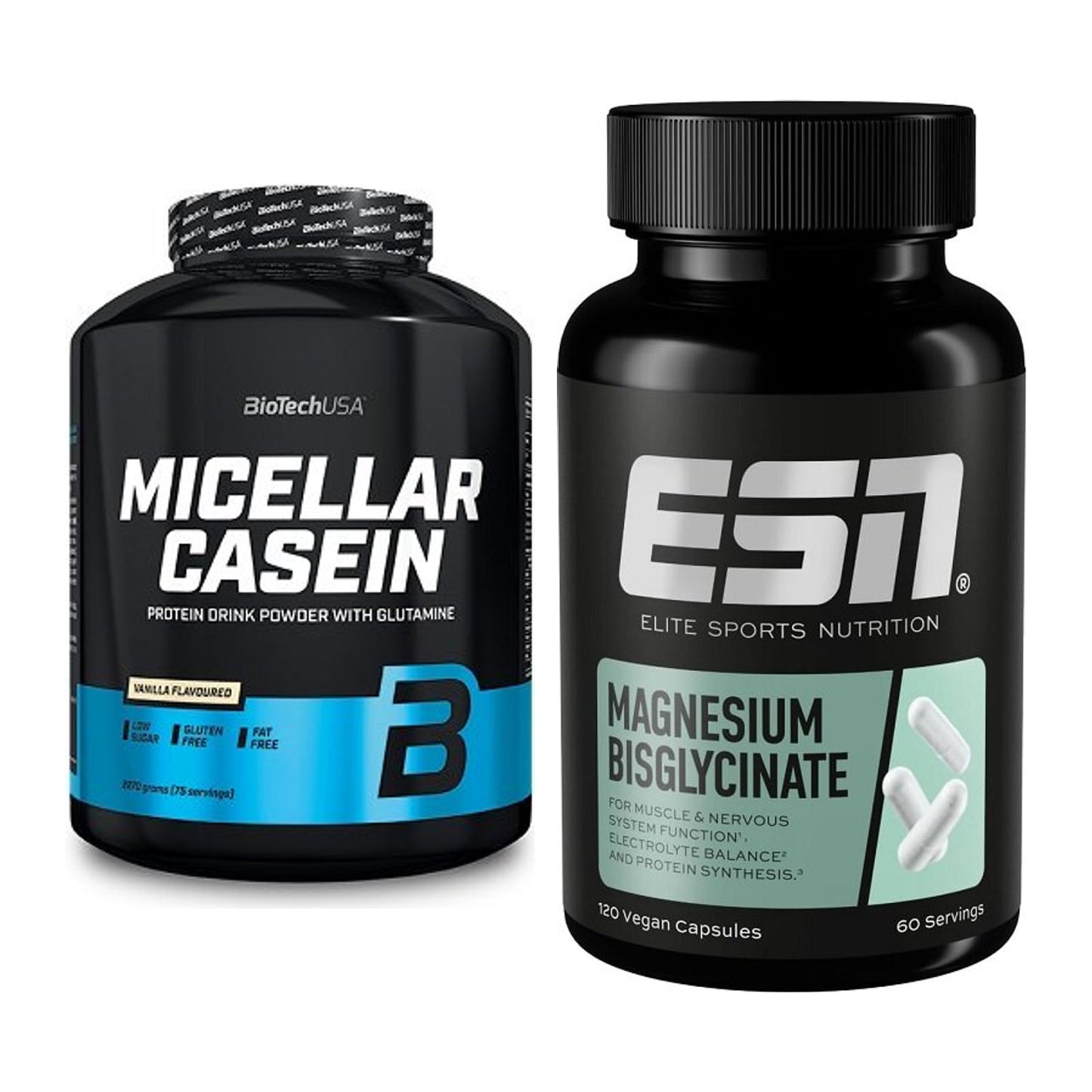 Basis-Set: BioTech Micellar Casein + ESN Magnesium Bisglycinat – alle enthaltenen Artikel