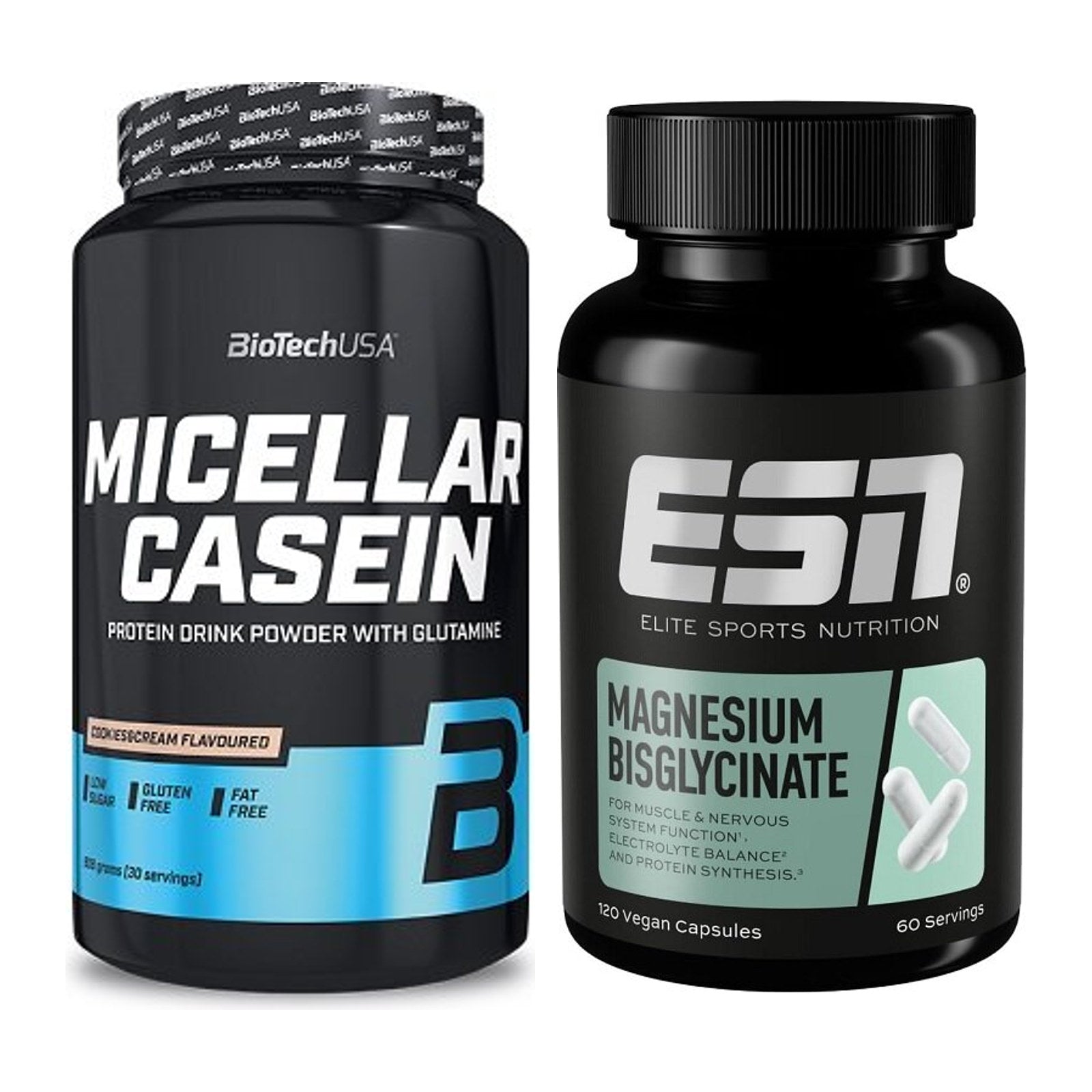 Basis-Set: BioTech Micellar Casein + ESN Magnesium Bisglycinat – alle enthaltenen Artikel