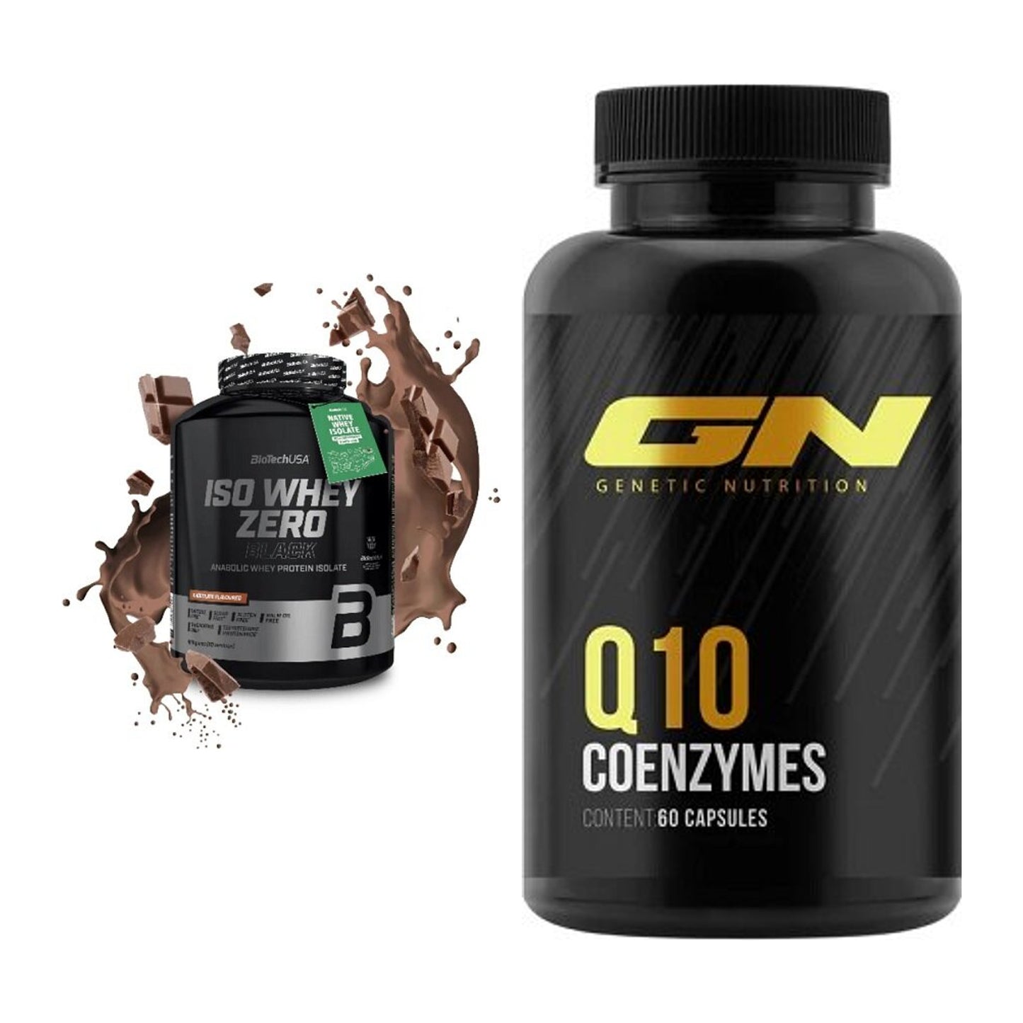 Basis-Set: BioTech Iso Whey Zero Black + GN Q10 Health Line – alle enthaltenen Artikel