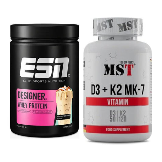 Basis-Set: ESN Designer Whey + MST Vitamin D3 + K2 + MK-7 – alle enthaltenen Artikel