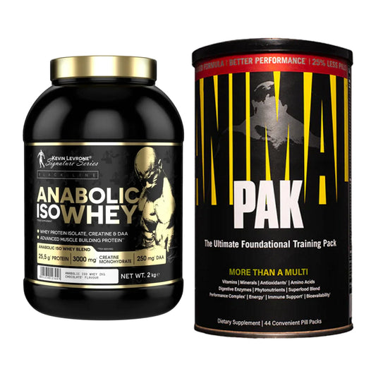 Basis-Set: Kevin Levrone Anabolic Iso + Universal Animal Pak 44 – alle enthaltenen Artikel