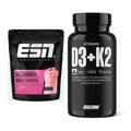 Basis-Set: ESN Designer Whey + Big Zone Vitamin D3 + K2 – alle enthaltenen Artikel
