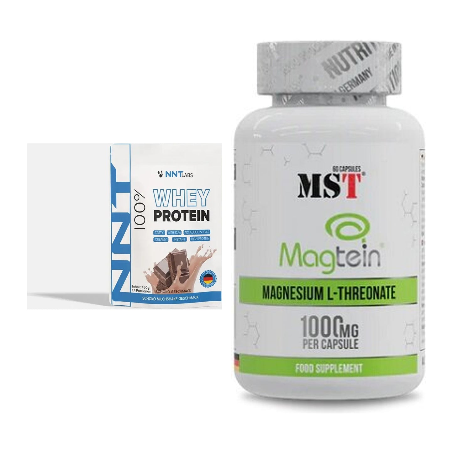 Basis-Set: NNT Whey + MST Magnesium L-Threonate Magtein – alle enthaltenen Artikel