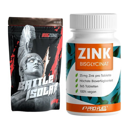 Basis-Set: Big Zone Battle Isolate + ProFuel Zink Bisclycinat – alle enthaltenen Artikel