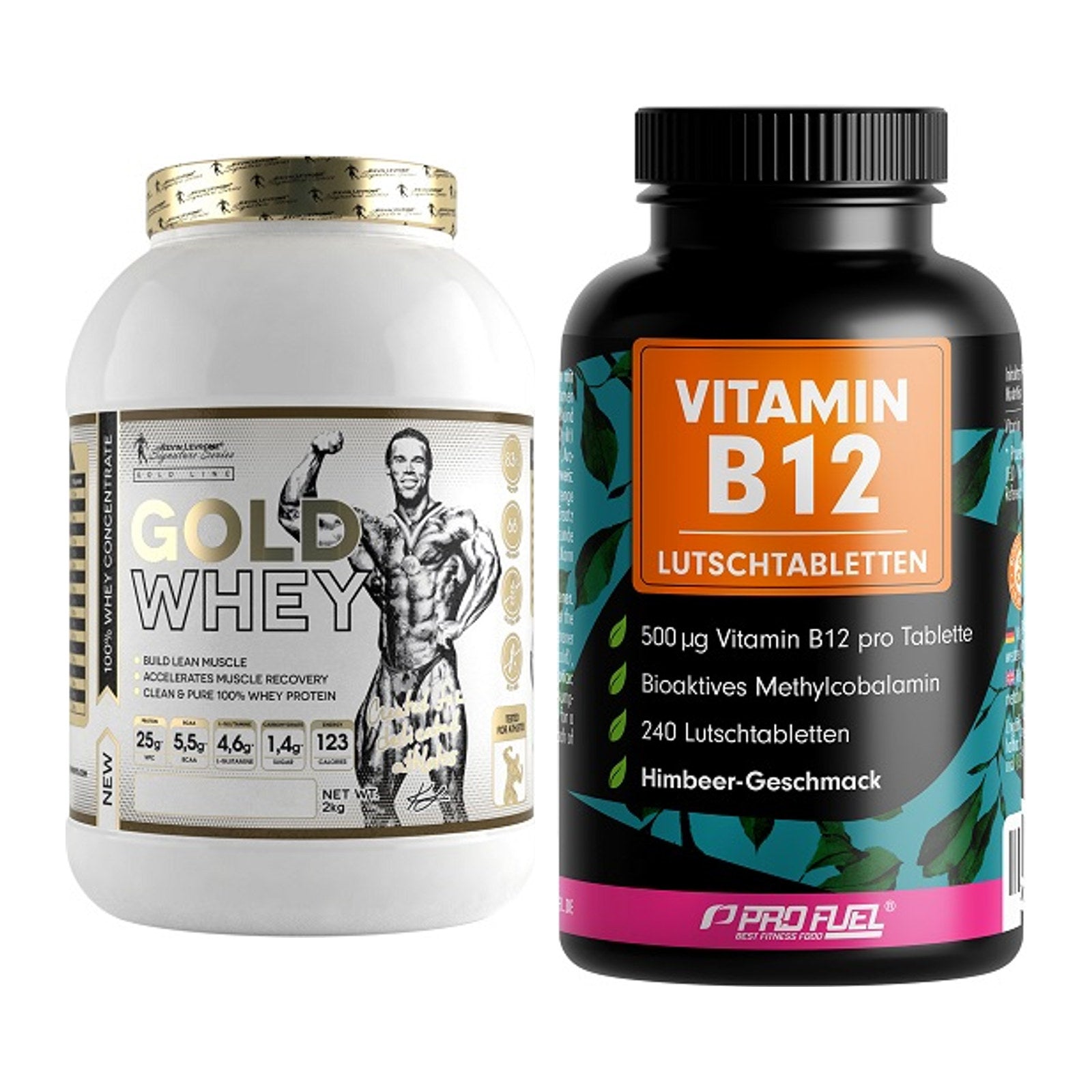 Basis-Set: Kevin Levrone Gold Whey + ProFuel Vitamin B12 240 – alle enthaltenen Artikel
